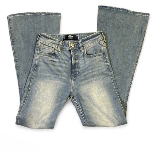 Hollister Light Blue Flare Jeans - Picture 3 of 7